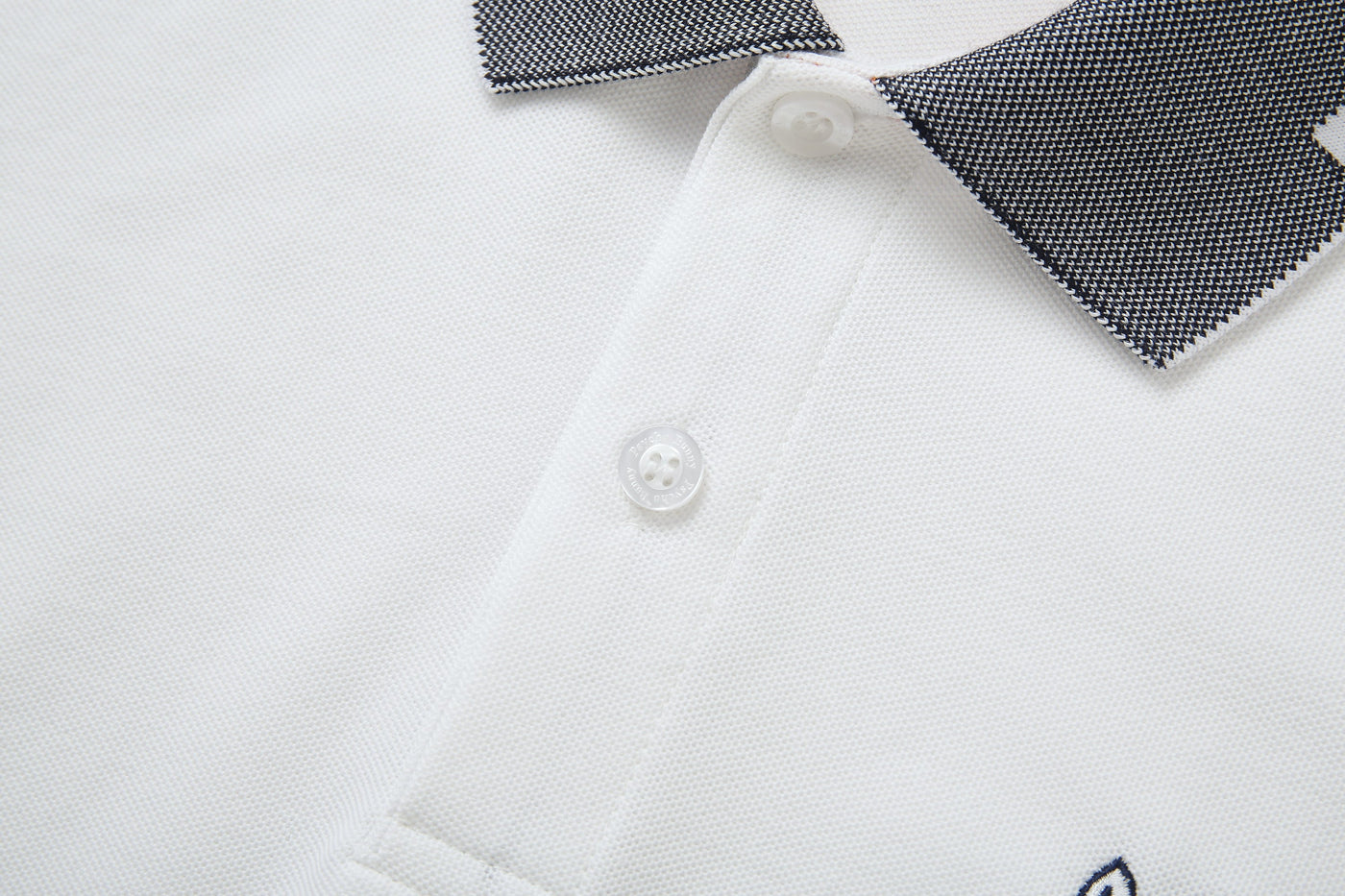 Camiseta 8285-8# Tipo Polo Blanca Para Hombre