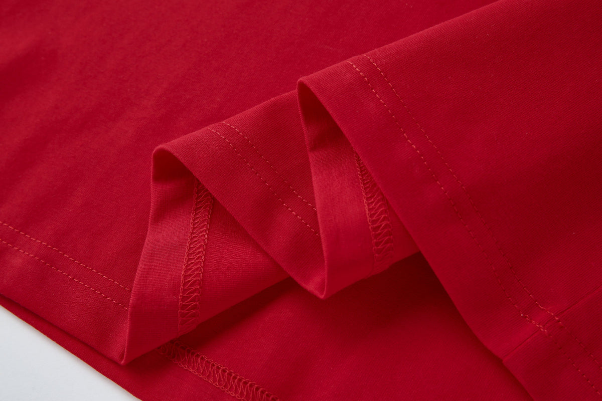 Camiseta 66624 Estampada Roja Para Hombre