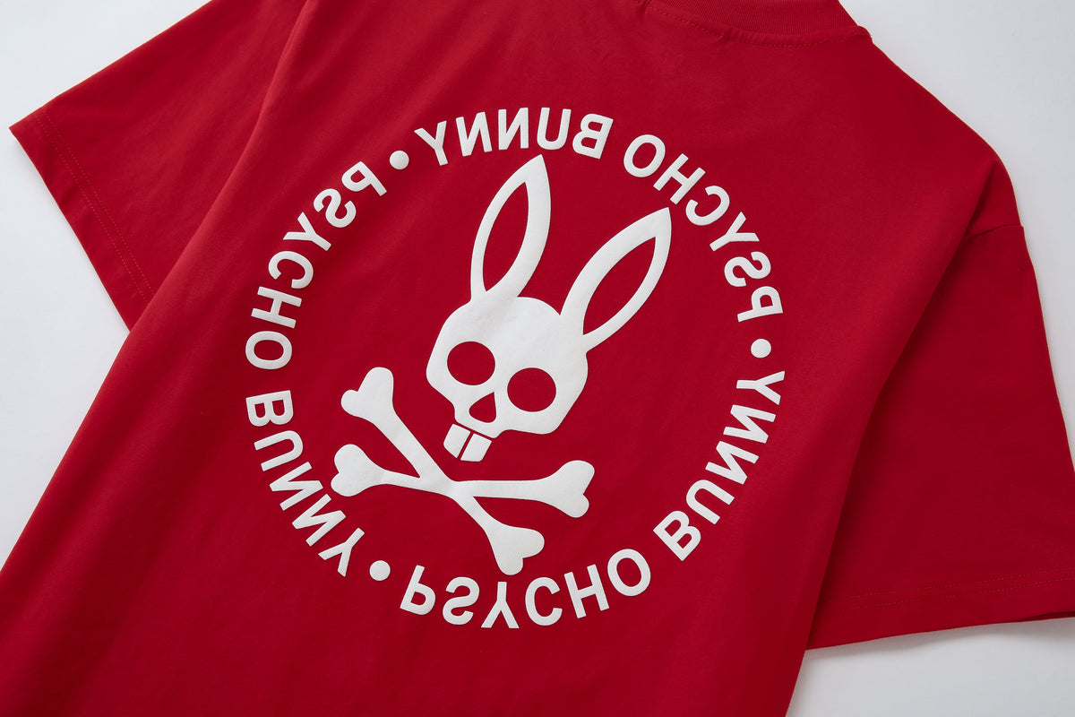 Camiseta 66624 Estampada Roja Para Hombre