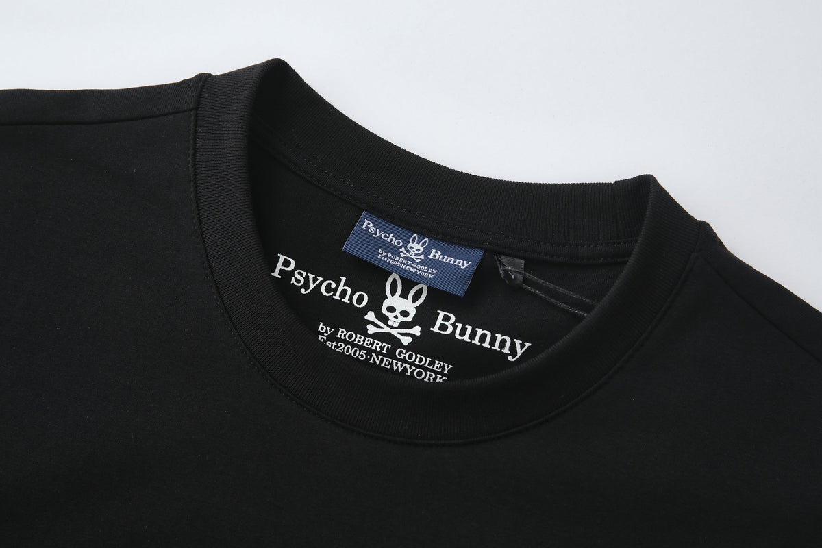 Camiseta 66612 Estampada Negra Para Hombre