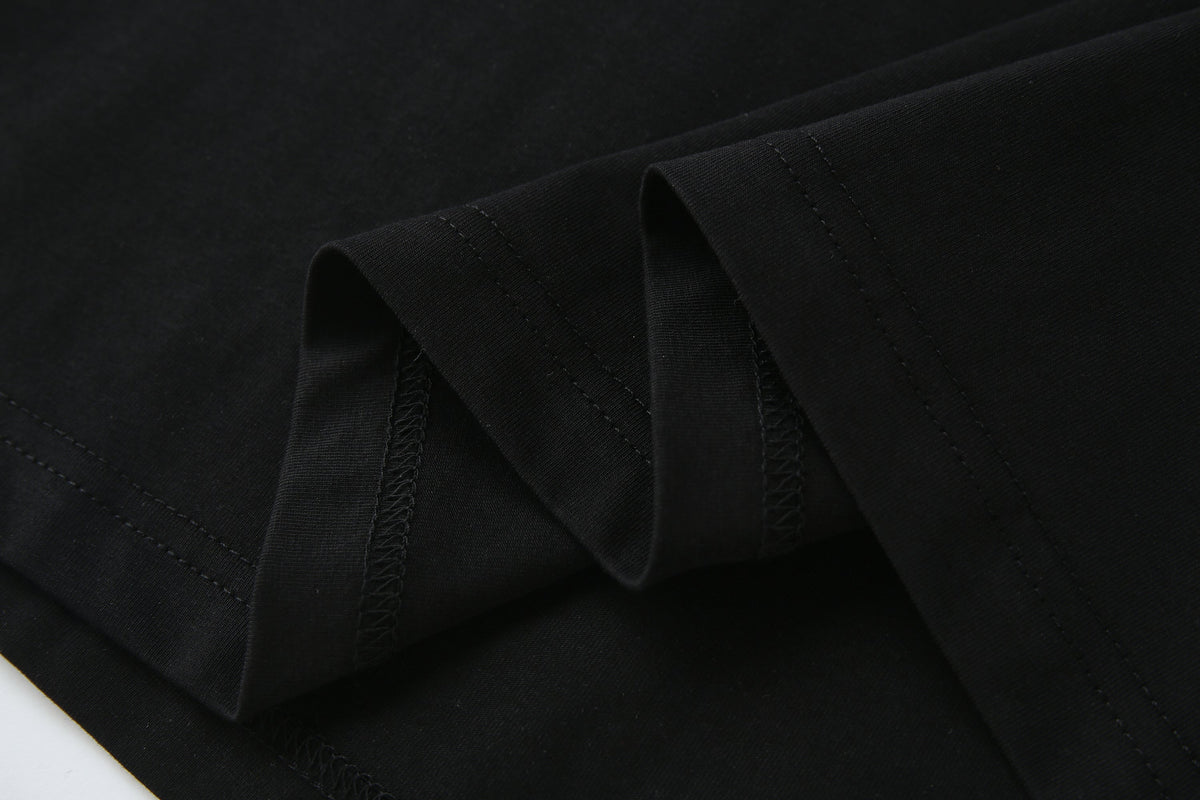 Camiseta 66612 Estampada Negra Para Hombre