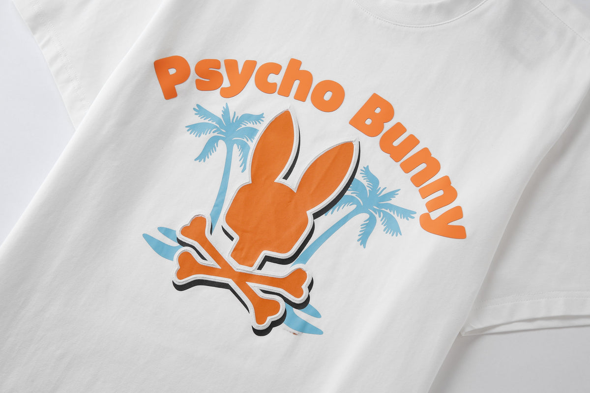 Camiseta 66610  Estampada Blanca Para Hombre