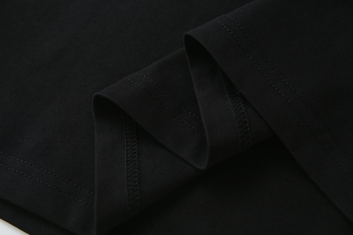 Camiseta 66610 Estampada Negra Para Hombre