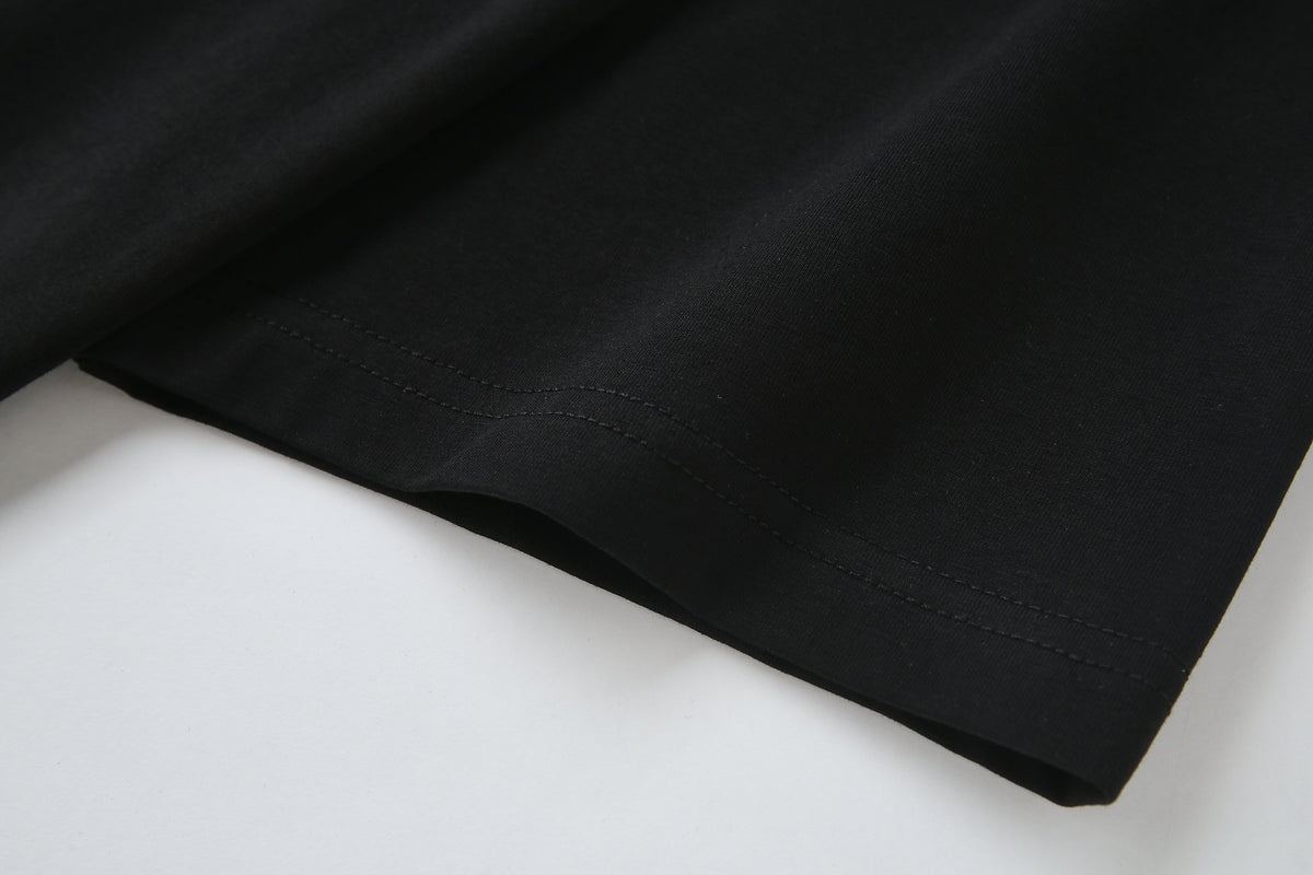 Camiseta 834021 Negra Oversize Para Hombre
