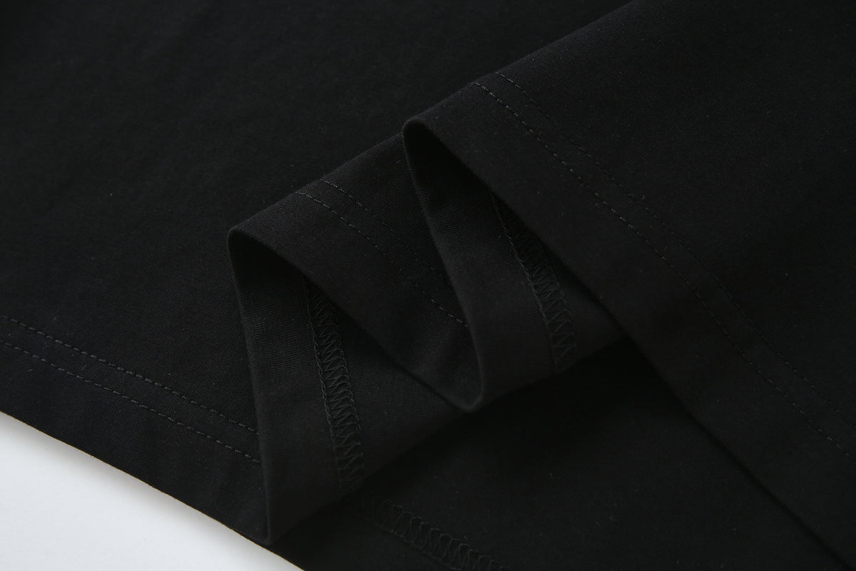 Camiseta 834021 Negra Oversize Para Hombre