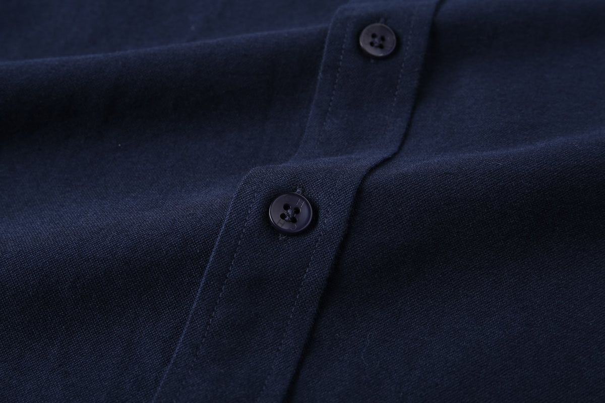 Camisa 50011 Azul Oscuro Manga Larga para Hombre