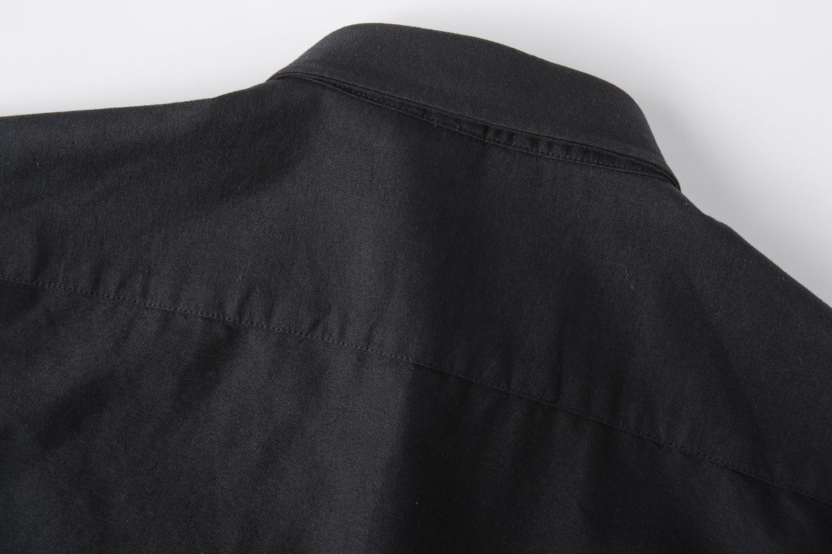 Camisa 50004 Negra Manga Larga para Hombre