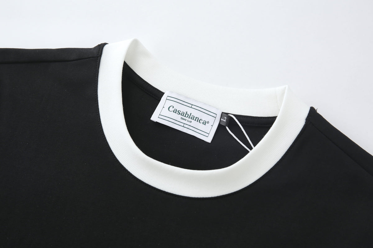 Camiseta 66635 Estampada Negra Para Hombre
