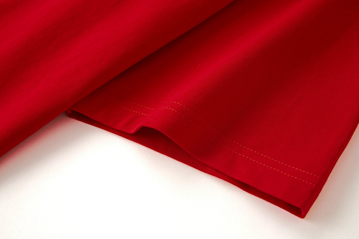 Camiseta 834026 Roja Oversize Para Hombre