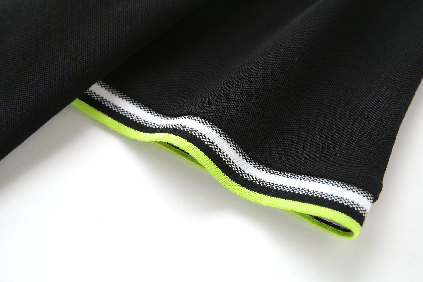 Camiseta 22365# Tipo Polo Negra Para Hombre