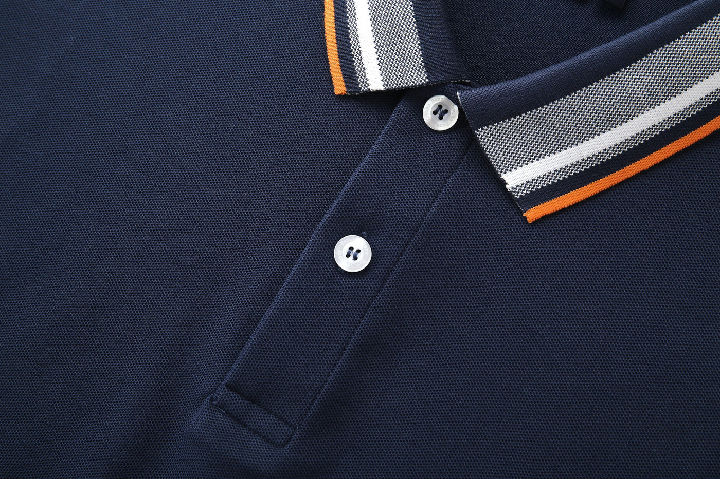 Camiseta 22365# Tipo Polo Azul Oscuro Para Hombre