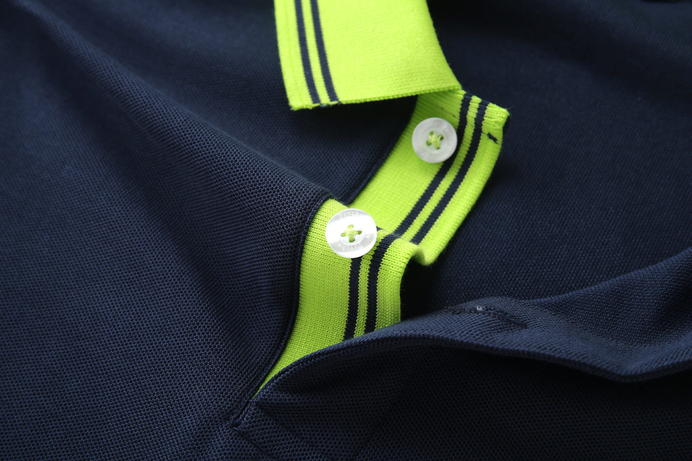 Camiseta 22366# Tipo Polo Azul Oscuro Para Hombre