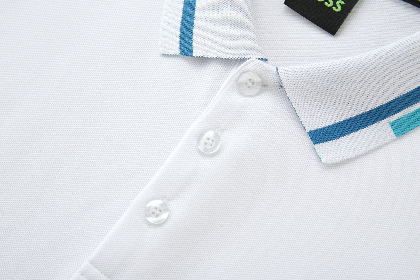 Camiseta 22381# Tipo Polo Blanca Para Hombre