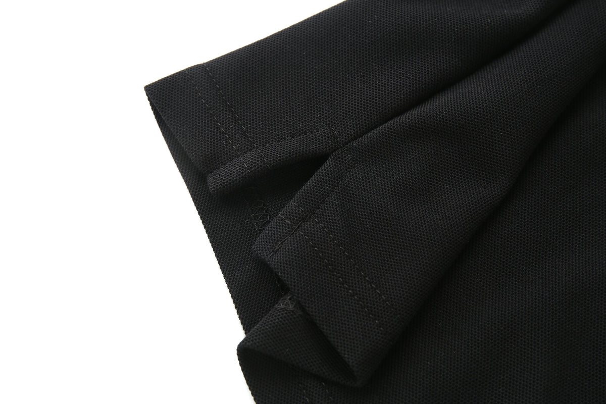Camiseta 22362-1 Tipo Polo Negra Para Hombre