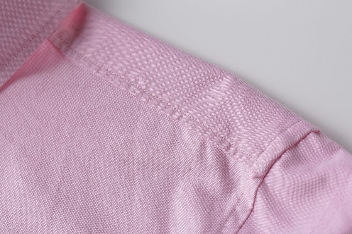 Camisa 50001 Rosa Manga Larga Para Hombre