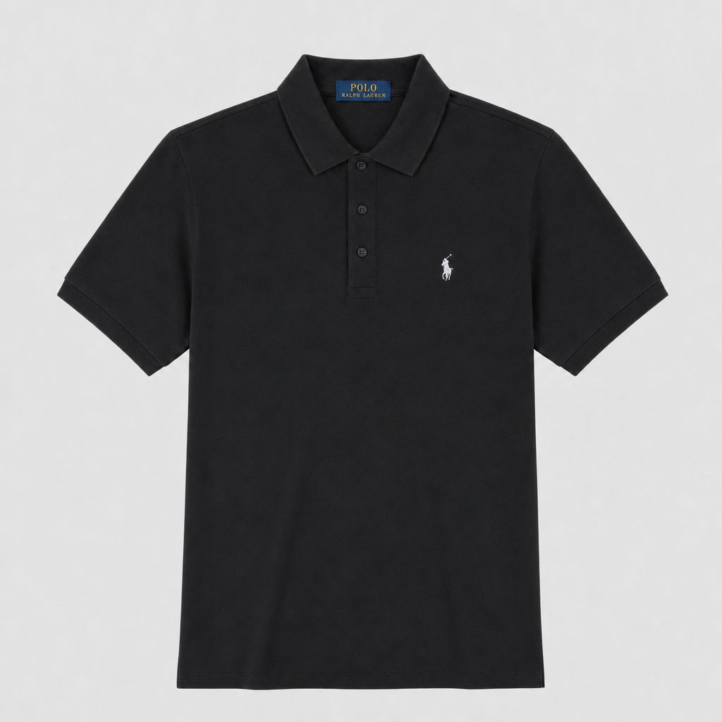 Camiseta 918047 Tipo Polo Negro para hombre