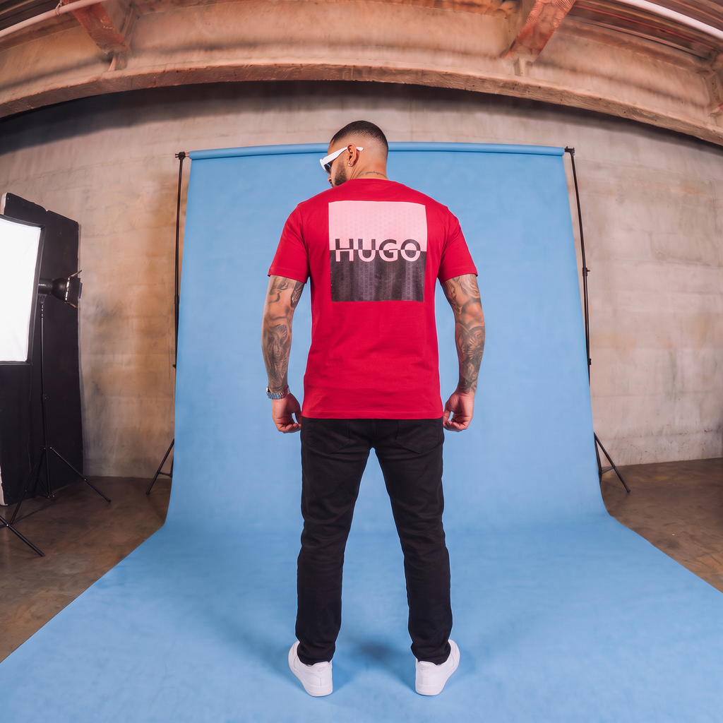 Camiseta 786490 Estampada Roja Para Hombre