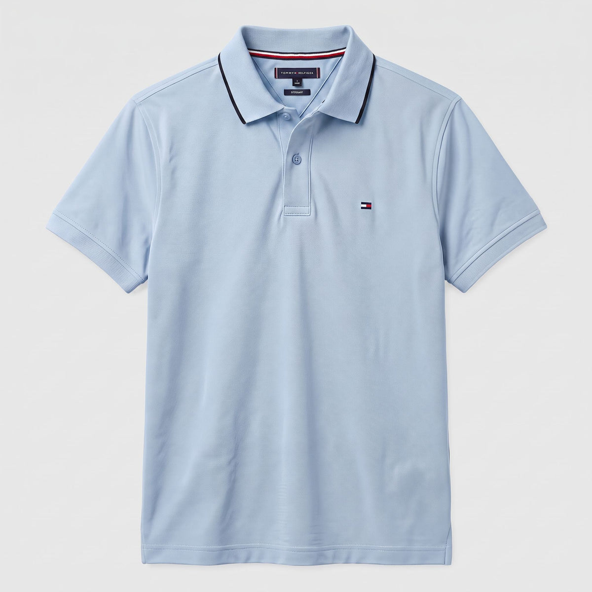 Camiseta 185043 Tipo Polo Azul Claro para hombre