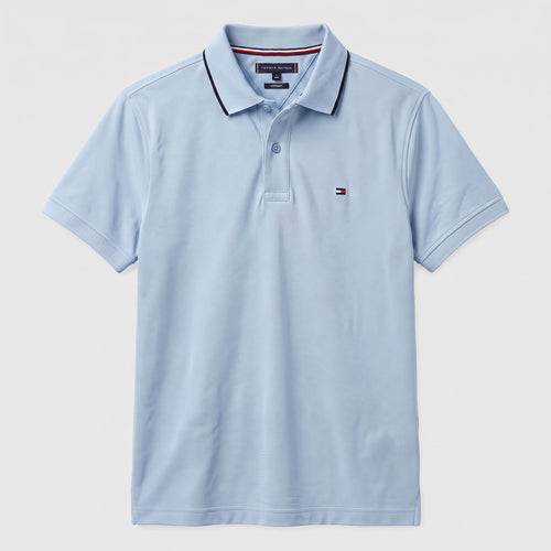 Camiseta 185043 Tipo Polo Azul Claro para hombre