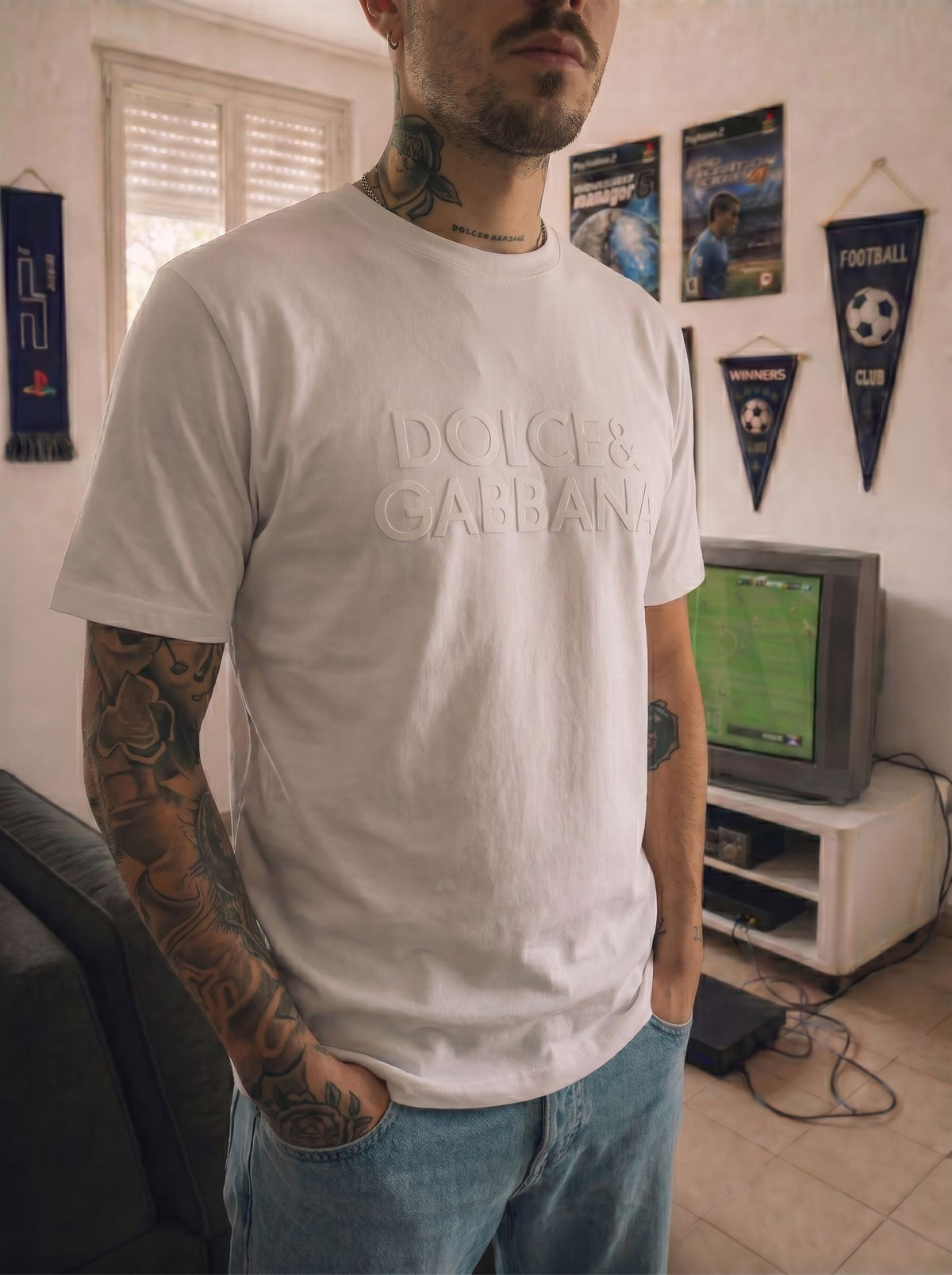 Camiseta 786858 Basica Blanco para hombre