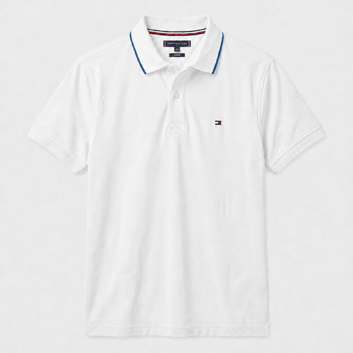 Camiseta 185043 Tipo Polo Blanca Para Hombre