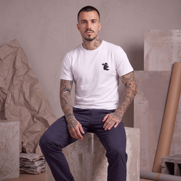 Camiseta 661114 Estampada Blanca Para Hombre