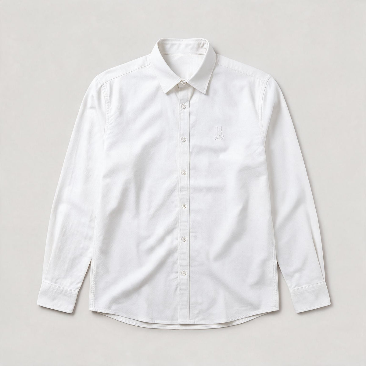 Camisa 50021 Manga larga Blanco para hombre
