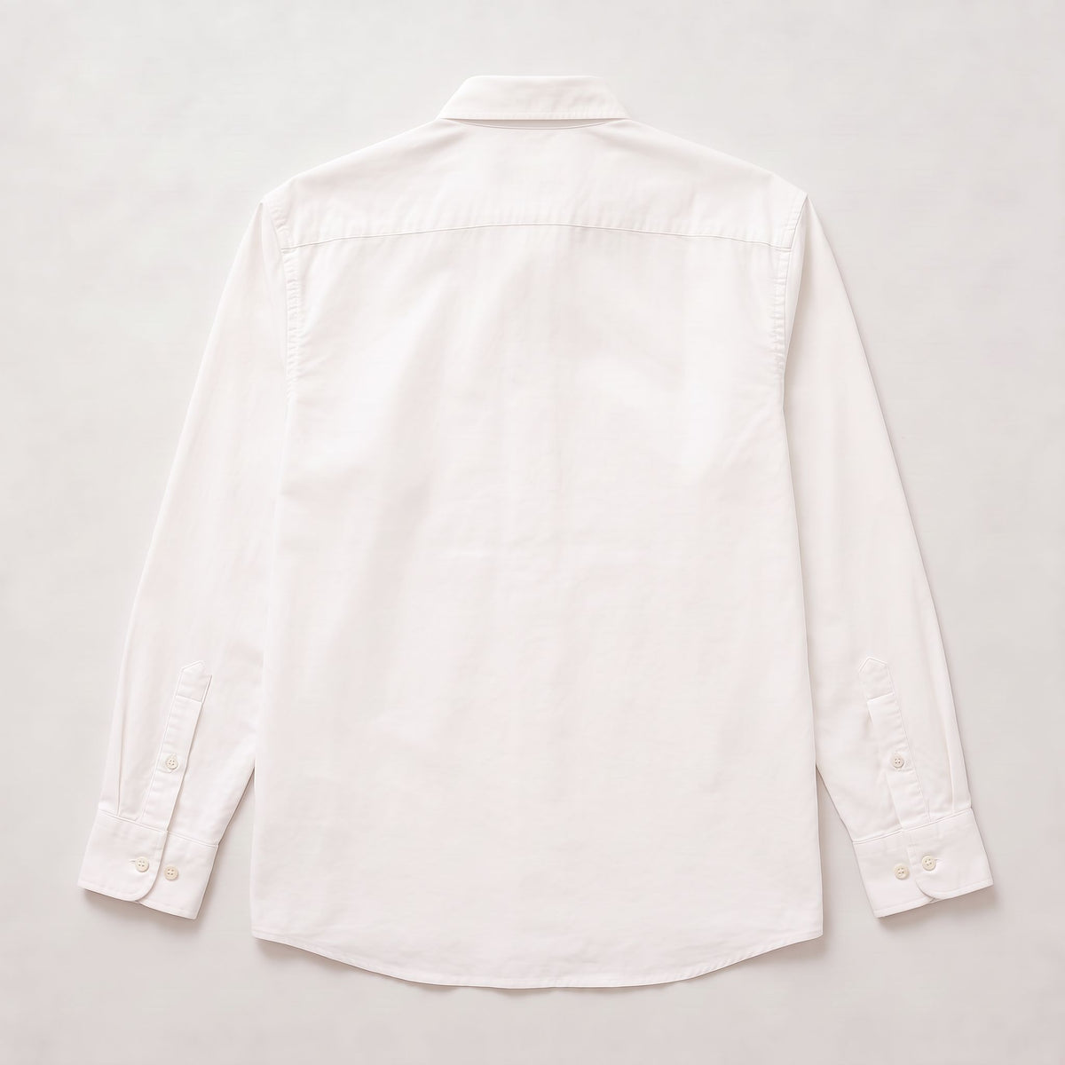 Camisa 50018 Manga larga Crema para hombre