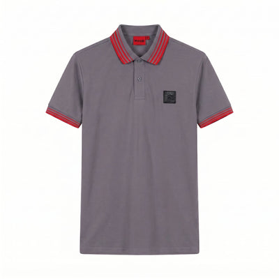 Camiseta 918022 Tipo Polo Gris Oscuro para hombre