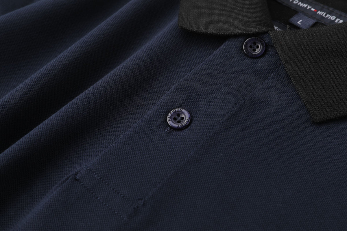 Camiseta 185047 Tipo Polo Azul Oscuro para hombre