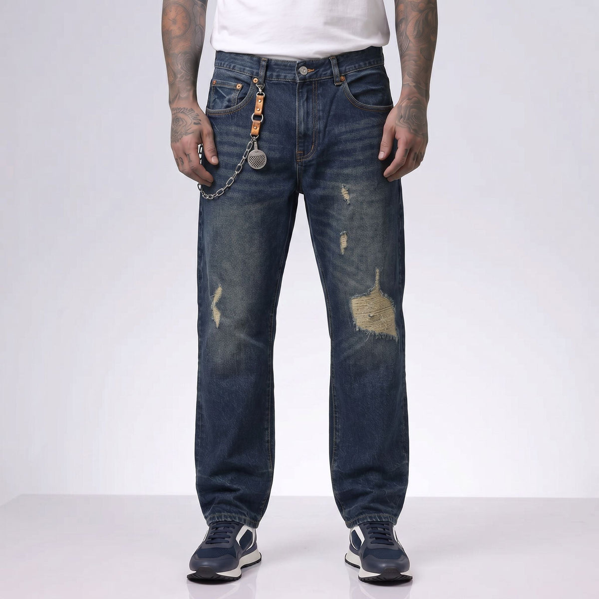 Jean PP U032K Azul Para Hombre