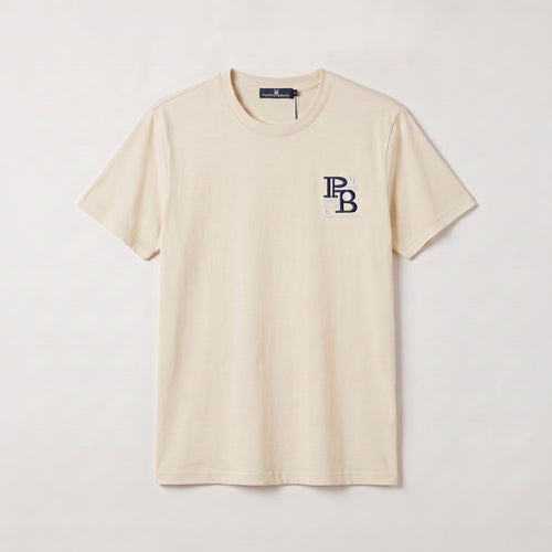 Camiseta 661108 Estampada Crema Para Hombre