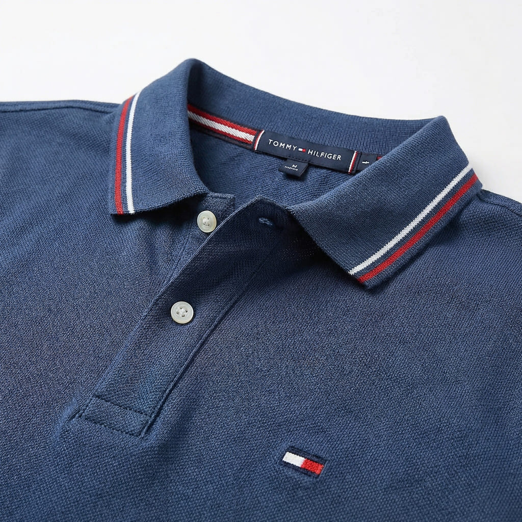 Polo azul oscuro para hombre - imagen 3 - JDC Luxury Store