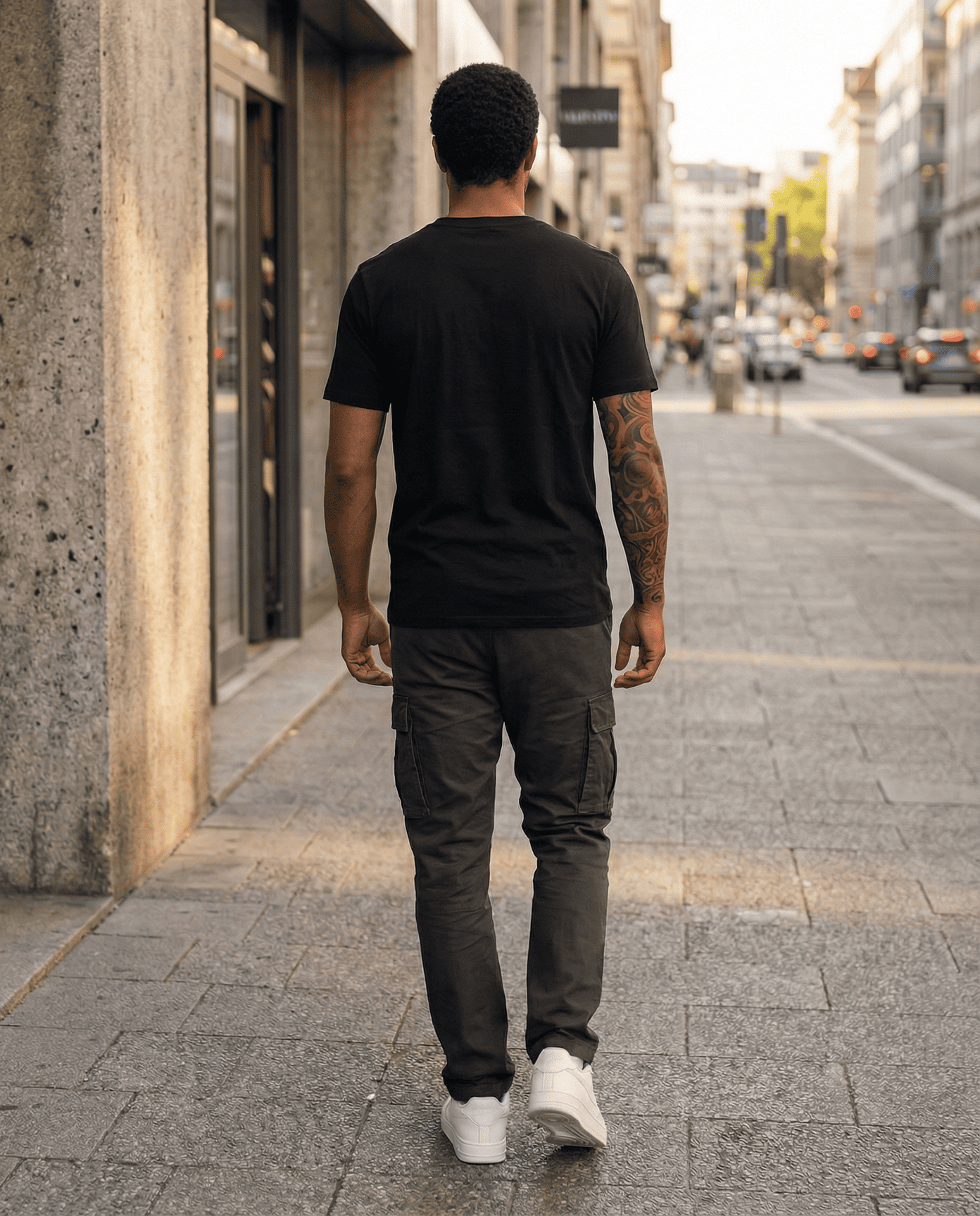 Camiseta básica negra para hombre - imagen 4 - JDC Luxury Store