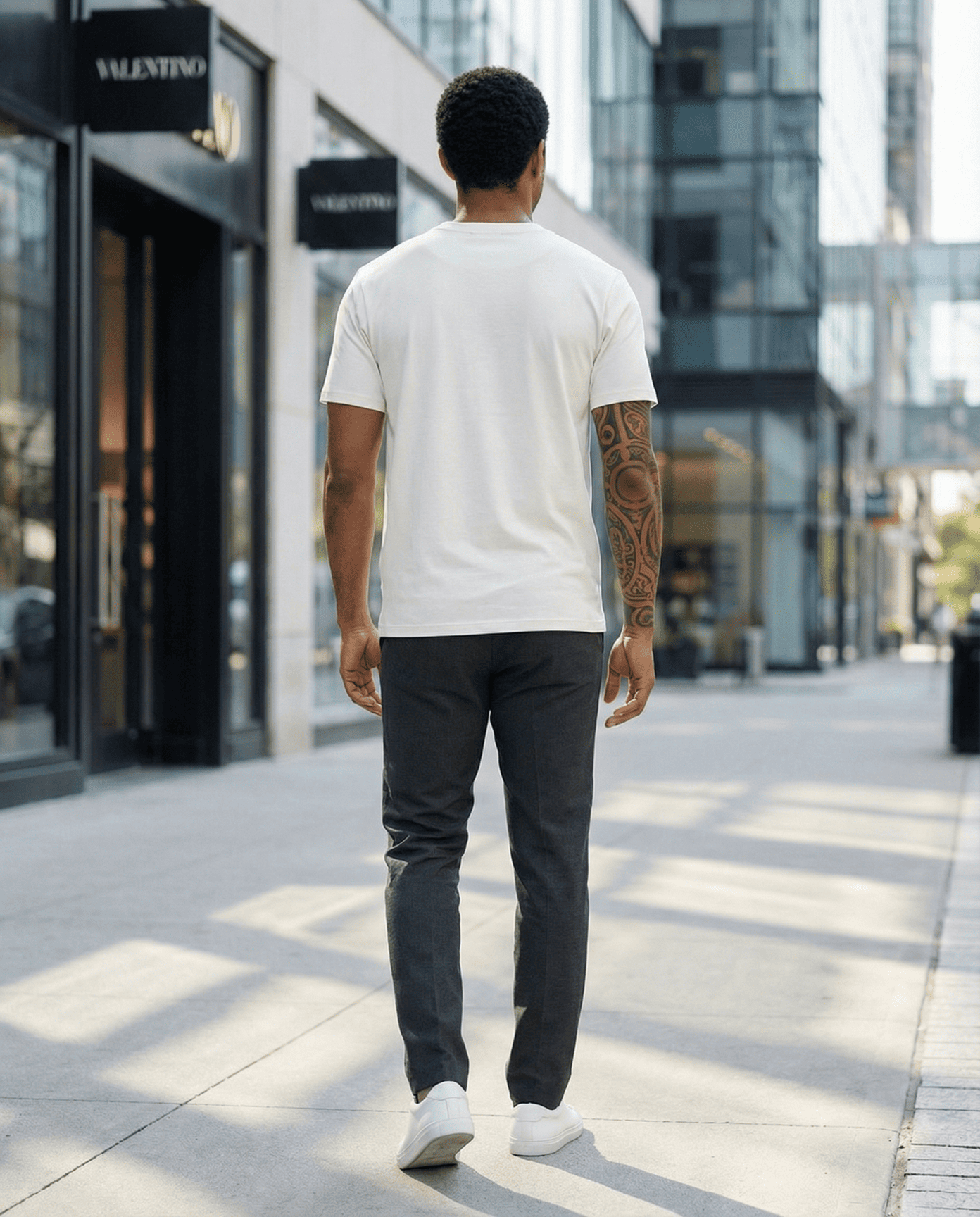 Camiseta básica blanca para hombre - imagen 4 - JDC Luxury Store