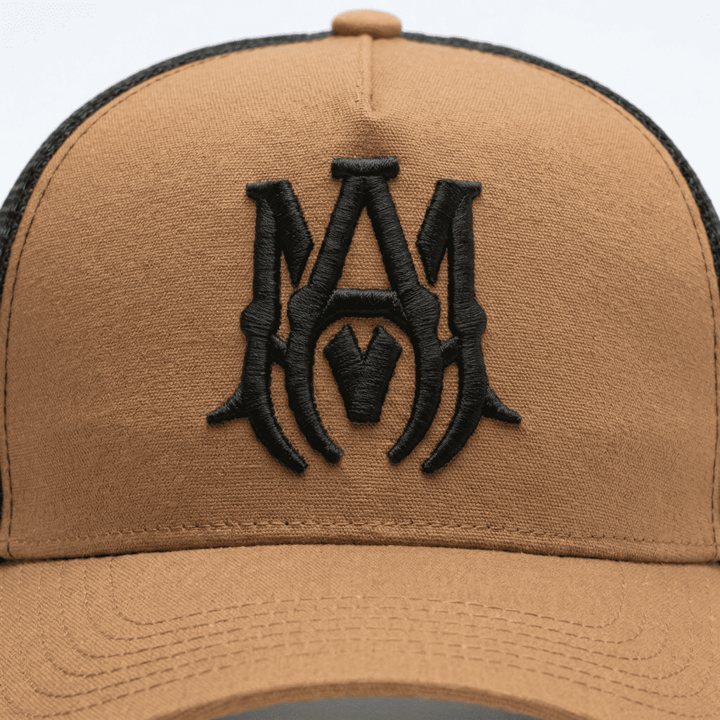 Gorra negra para hombre - detalle - JDC Luxury Store