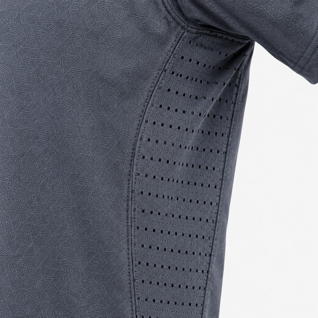 Camiseta Deportiva Gris Oscuro Para Hombre Ref. CAM42