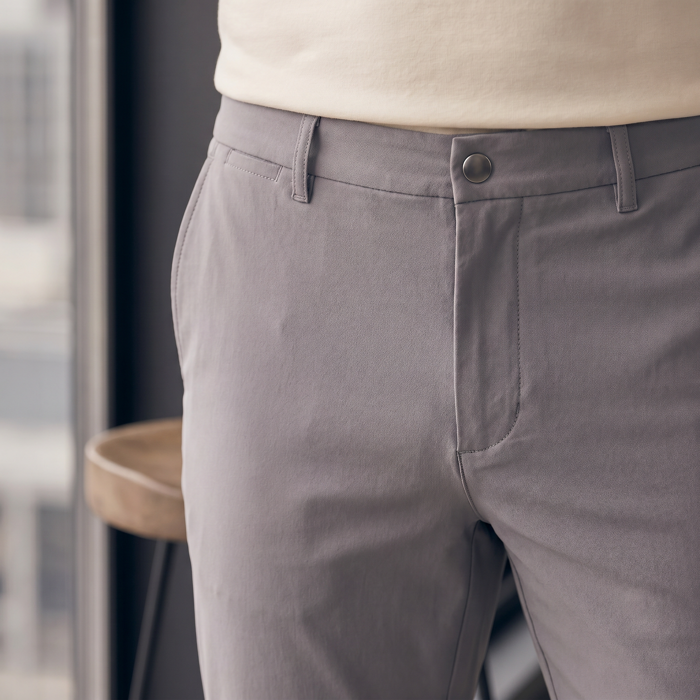 Pantalón 62360 Gris Claro Para Hombre