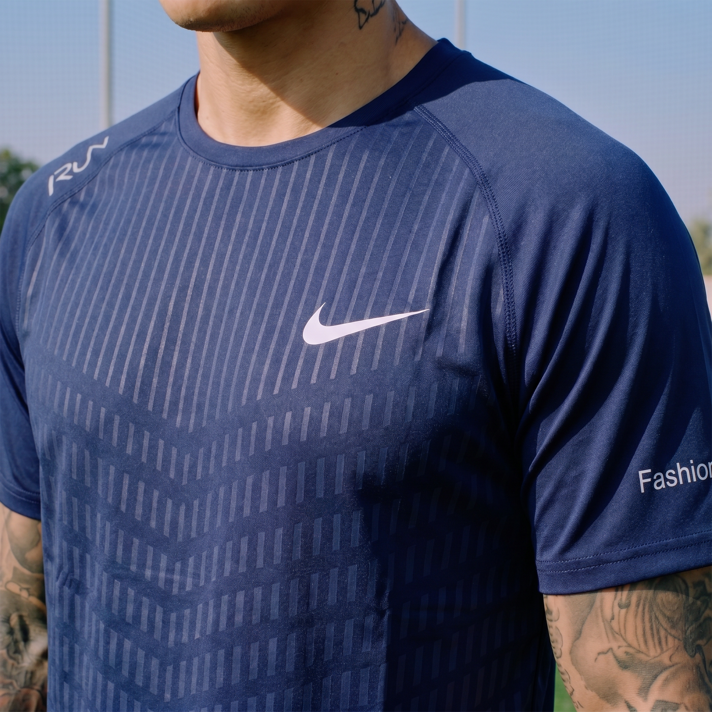 Camiseta Deportiva Azul Oscuro para hombre Ref. CAM26