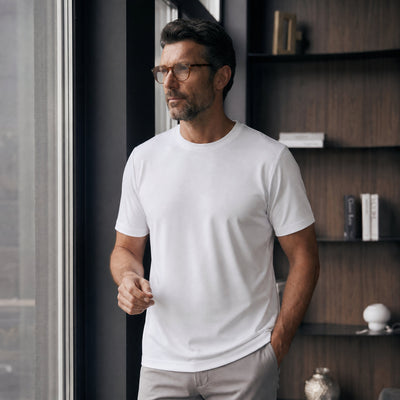 Camiseta 25D657-1 Blanca Para Hombre