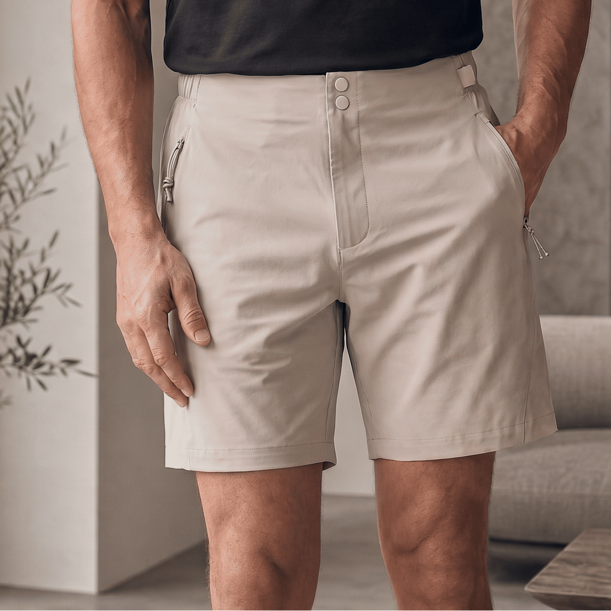 Pantaloneta 25D668 Albaricoque Para Hombre
