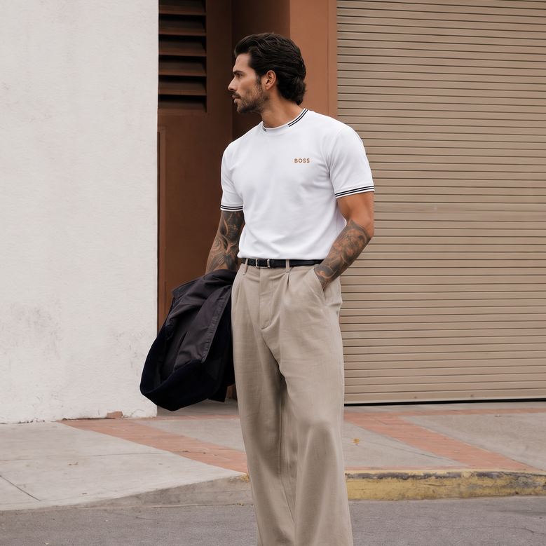 Camiseta 66043 Básica Blanca Para Hombre