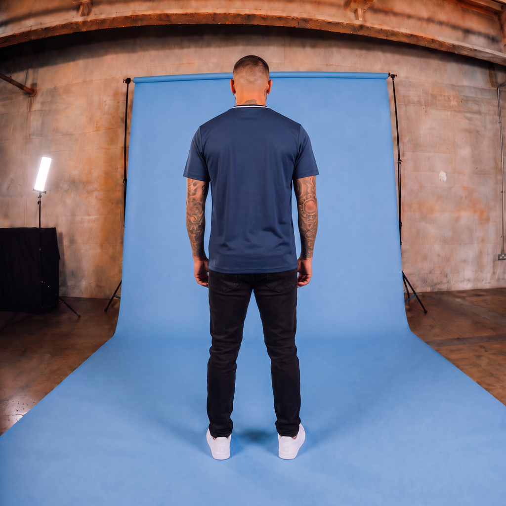 Camiseta 786498 Básica Azul Para Hombre