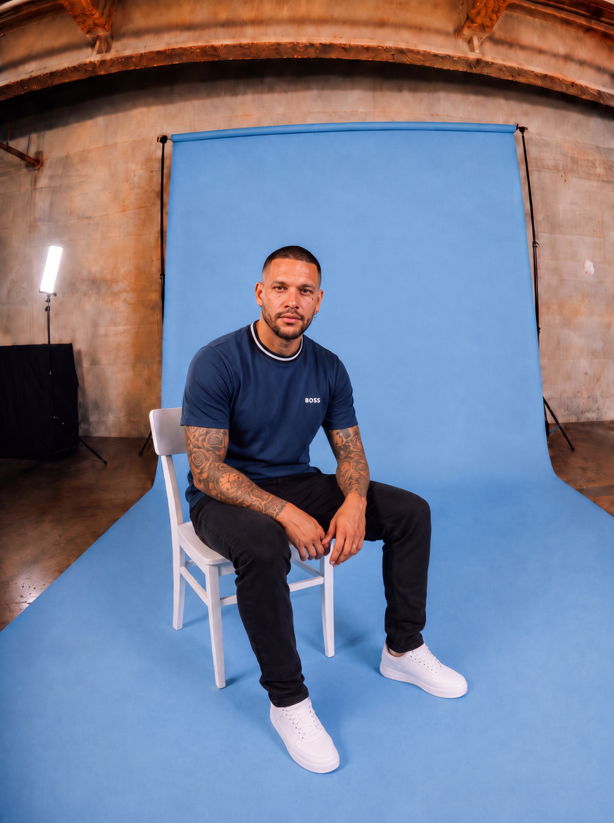Camiseta 786498 Básica Azul Para Hombre