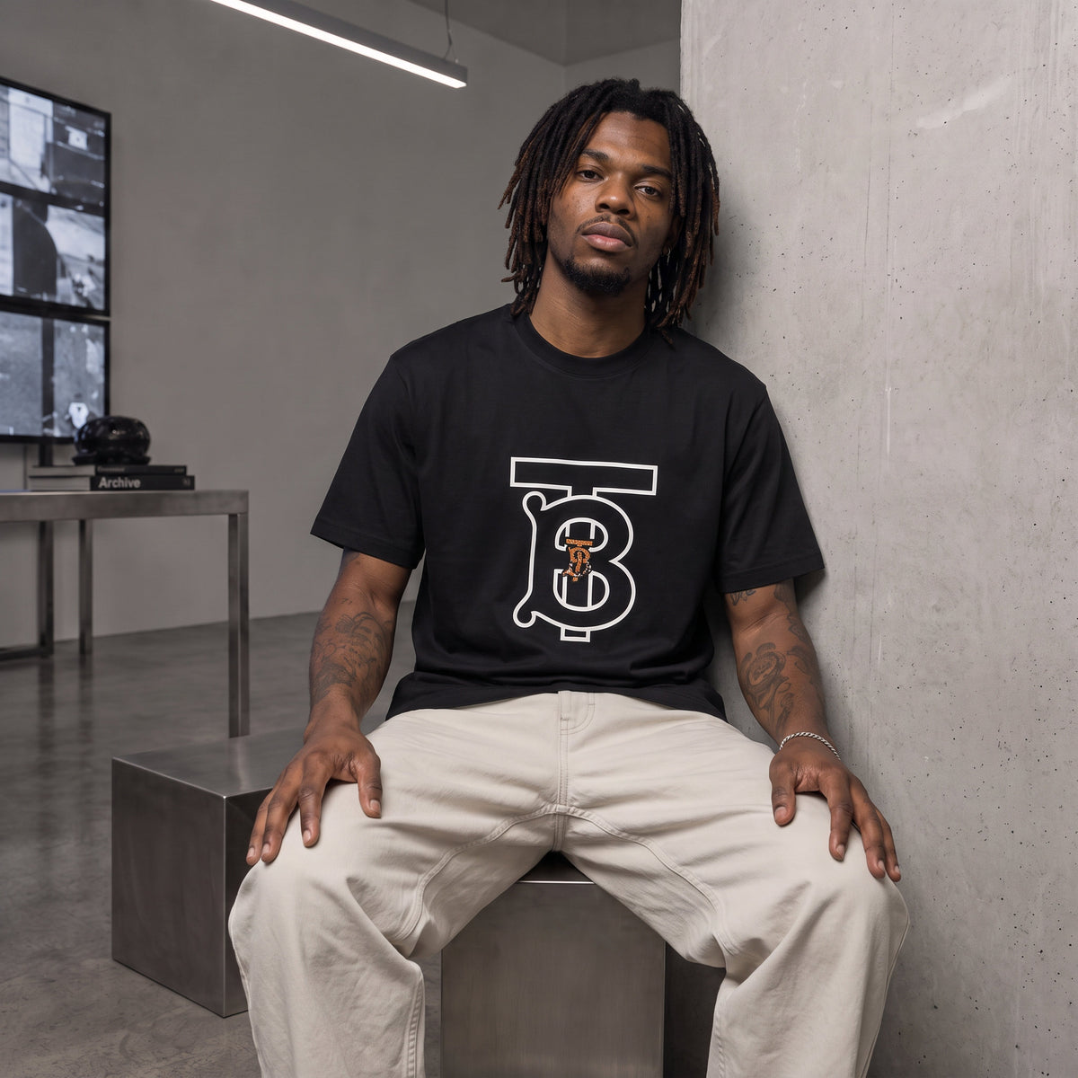 Camiseta 788432 Oversize Negra Para Hombre