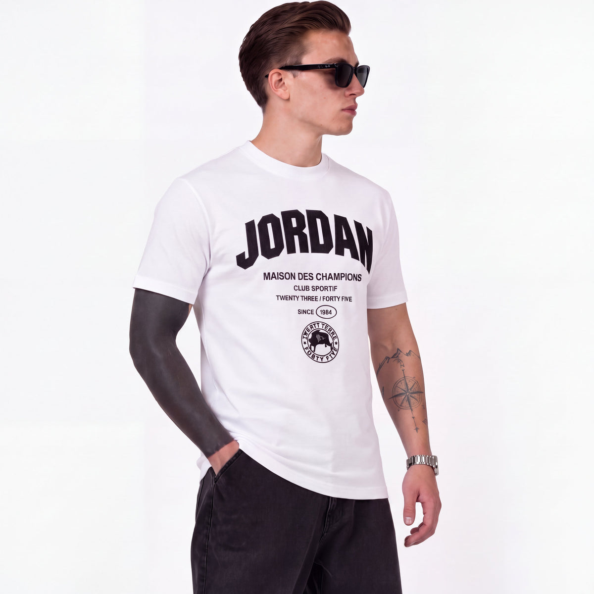 Camiseta 921014 Estampada Blanca Para Hombre