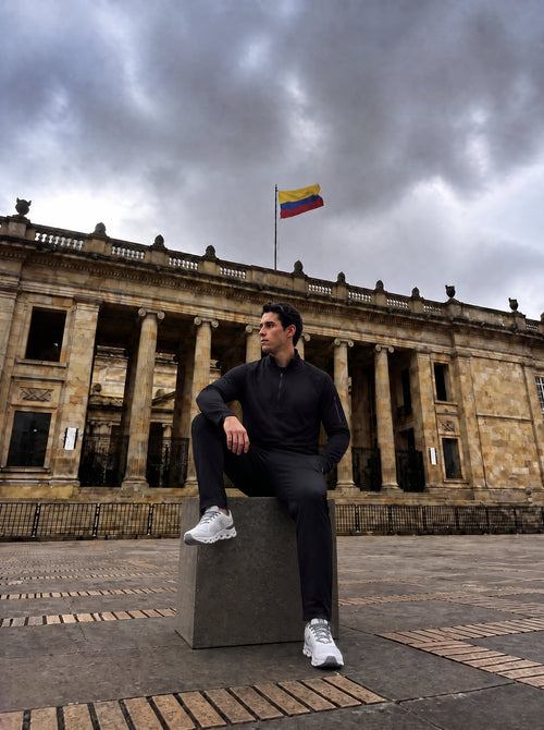 Sudadera 26D014 Negra Para Hombre