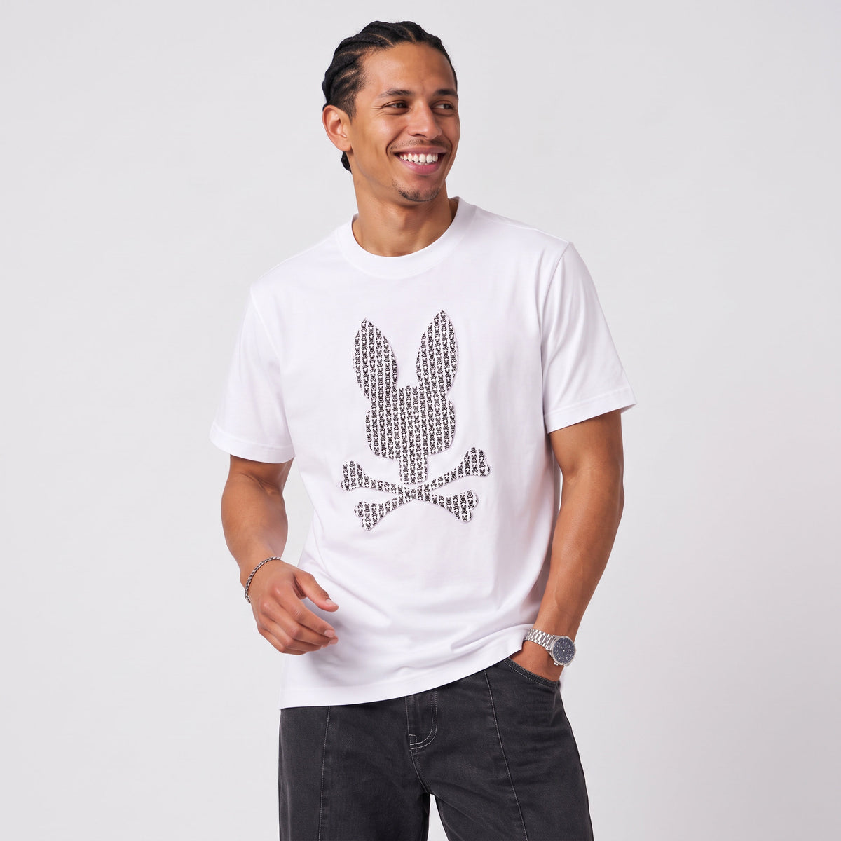 Camiseta 661091 Estampada Blanco para hombre