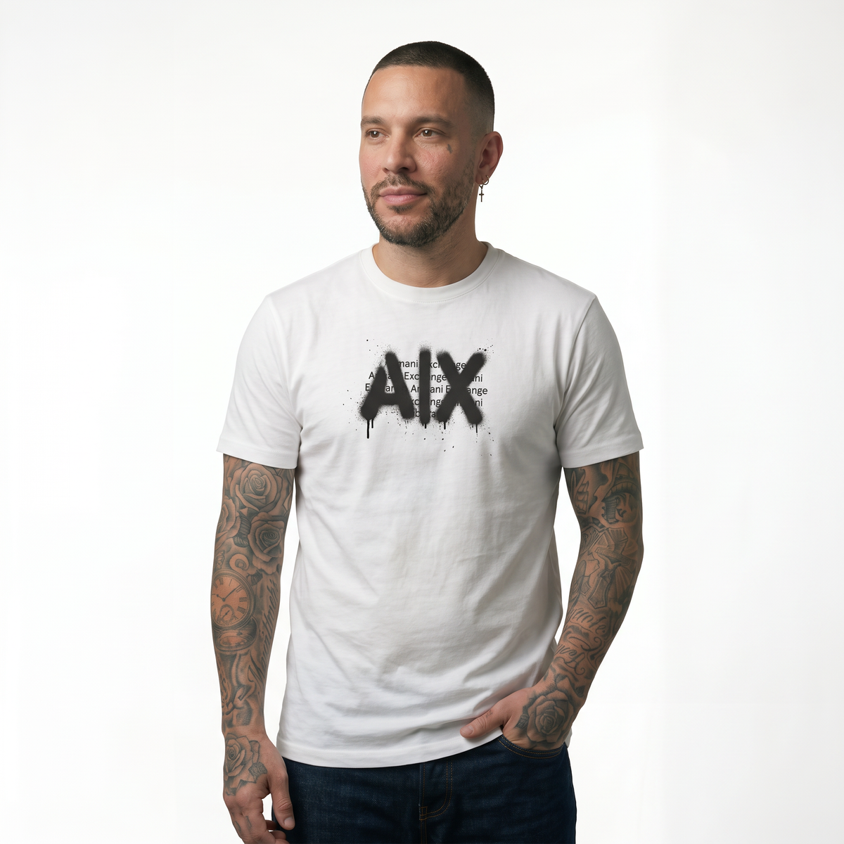 Camiseta 786877 Estampada Blanca Para Hombre