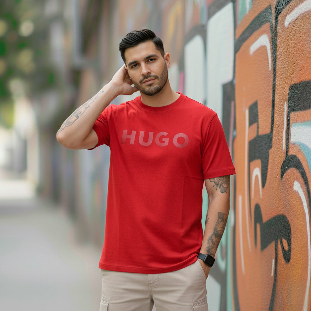 Camiseta B66042 Básica Roja Para Hombre